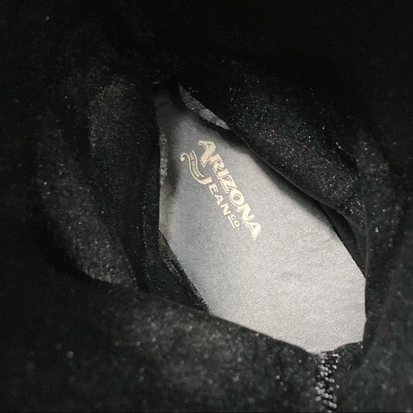 Arizona Jeans Black Suede Tiva Fringe Boots Sise 9M - Picture 9 of 14